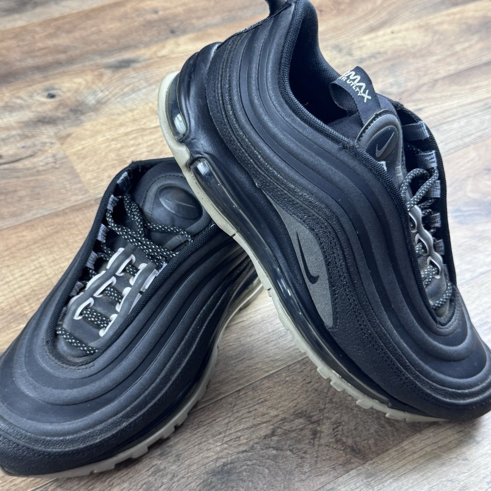 Nike Air Max 97 Utility Black/Cool Grey Size 8 Pre- Owned Excellent Condition - Picture 8 of 9